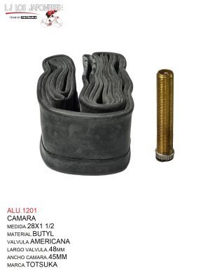 CAMARA 28X1 1/2  BUTYL  V.A 60MM TOTSUKA
