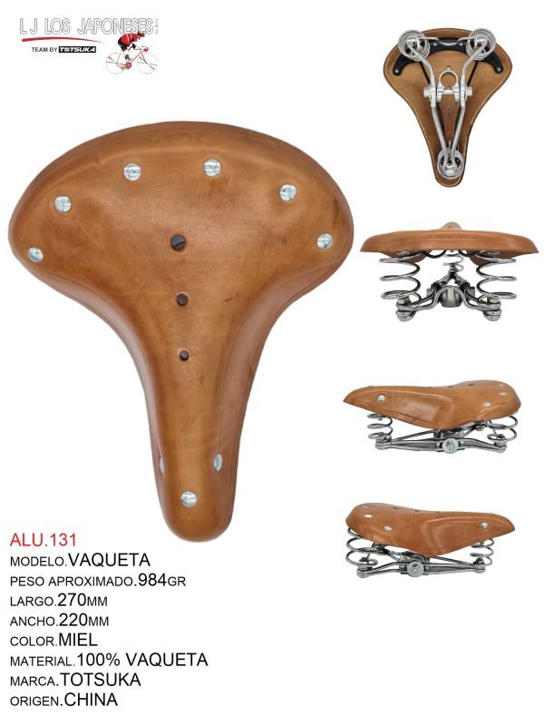 ALU.131 ASIENTO VAQUETA NATURAL 100% VAQUETA TOTSUKA VAQUETA