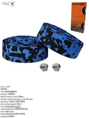 CINTA PARA MANUBRIO NEGRO/AZUL TOTSUKA FL-335A