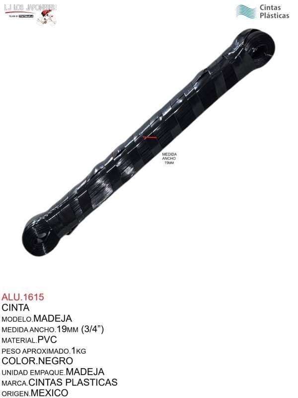 ALU.1615 CINTA MADEJA NEGRO NACIONAL