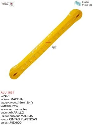 ALU.1621 CINTA MADEJA AMARILLO NACIONAL