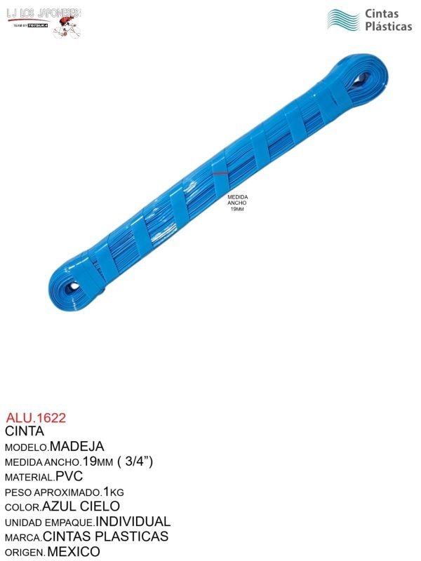 CINTA MADEJA AZUL CIELO NACIONAL
