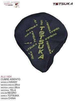 Cubre Asiento Modelo Haway, Medida Ancho 25cm, Medida Largo 28cm, Material Tela, Color Negro, Marca Totsuka, Origen China