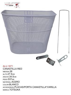 CANASTILLA  26  RED BLANCO TOTSUKA ALTO 27.5CM-ANCHO34.5CM PESO.537GR