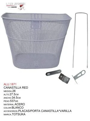 CANASTILLA  26  RED BLANCO TOTSUKA ALTO 27.5CM-ANCHO34.5CM PESO.537GR