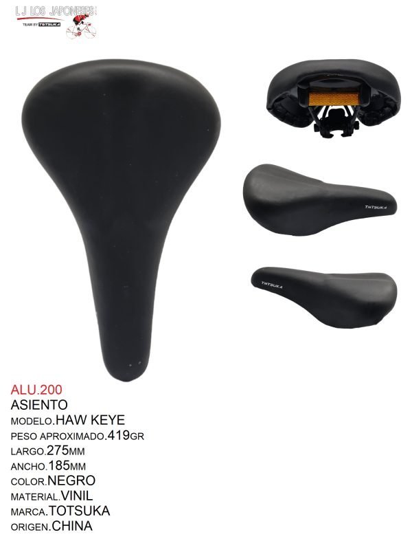 ASIENTO MTB HAWKEYE NEGRO TOTSUKA