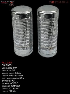 DIABLO HS-607 CROMADO 100MM  3/8 TOTSUKA  PAR