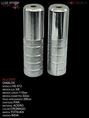 DIABLO HS-572 CON ROSCA 3/8 TOTSUKA CROMADO PAR