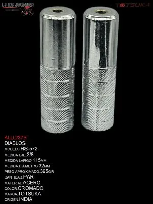 DIABLO HS-572 CON ROSCA 3/8 TOTSUKA CROMADO PAR