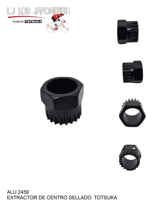 ALU.2459-2 EXTRACTOR CENTRO SELLADO TIPO SHIMANO DADO ERT-09 TOTSUKA CROMADO NA