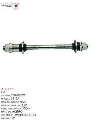 EJE TRASERO SEPARADOR 171MM TW CROMADO