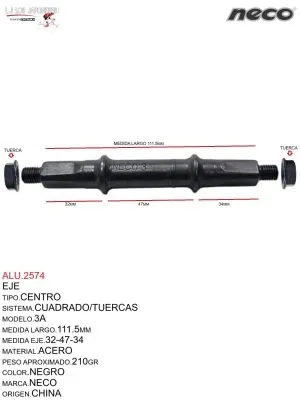 ALU.2574 Eje Centro 3A