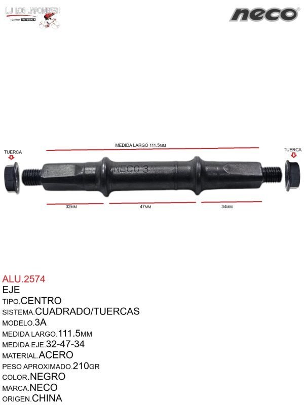 ALU.2574 Eje Centro 3A