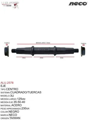 ALU.2578 Eje Centro 3U