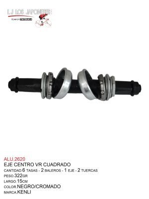 EJE CENTRO VR CUADRADO CHINA CROMADO  (KENLI)