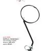 ESPEJO REDONDO MR-423 CON SOPORTE  NEGRO INDIA