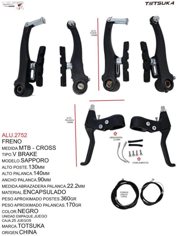 ALU.2752-1.jpeg FRENO V BRAKE ENCAPSULADO NEGRO TOTSUKA