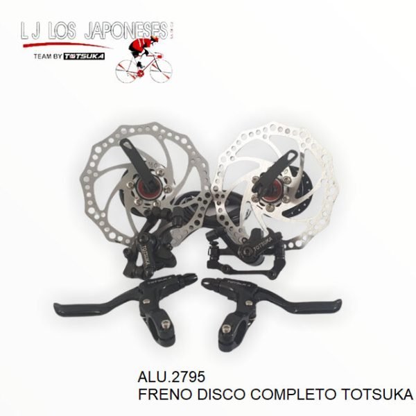 ALU.2795-2 FRENO DISCO COMPLETO PEAK ALUMINIO TOTSUKA PLATA
