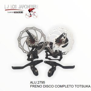 FRENO DISCO COMPLETO PEAK ALUMINIO TOTSUKA PLATA