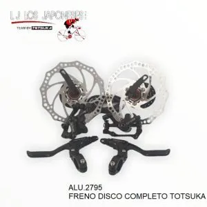 FRENO DISCO COMPLETO PEAK ALUMINIO TOTSUKA PLATA