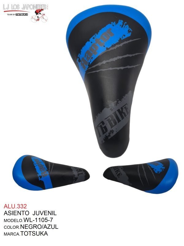 ALU.332 ASIENTO JUVENIL NEGRO/AZUL TOTSUKA WL-1105-7