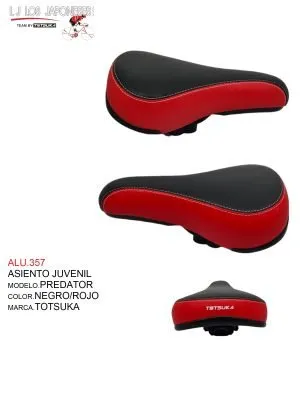 ASIENTO NEGRO/ROJO  PREDATOR TOTSUKA