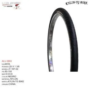 LLANTA 20X1 3/8 NEGRO F-187KYLIN-TOTSUKA