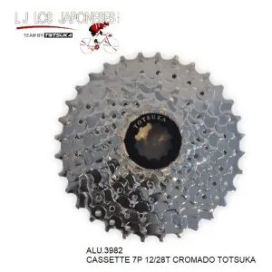 ALU.3982 CASSETTE 7P 12-28 TRIDIAMOND TOTSUKA CROMADO