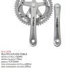 MULTIPLICACION DOBLE  T/WINDSOR TOTSUKA ALUMINIO/ACERO  52X42 170MM