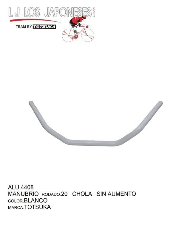 ALU.4408 MANUBRIO CHOLA R-20 CROMADO TOTSUKA C/AUMENTO