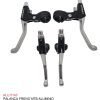 PALANCA MTB FRENO ALUMINIO HX-B20 PLATA/NEGRO TOTSUKA