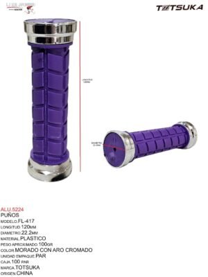 PUÑOS CON ARO MORADO MOD.FL-417 TOTSUKA CHINA