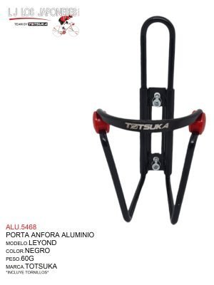 PORTA ANFORA ALUMINIO TOTSUKA LEYOND NEGRO