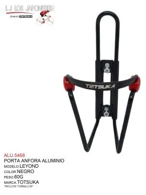 PORTA ANFORA ALUMINIO TOTSUKA LEYOND NEGRO