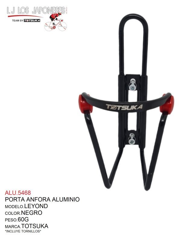 ALU.5468 PORTA ANFORA ALUMINIO TOTSUKA LEYOND NEGRO