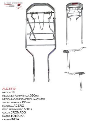 PARRILLA R-16  TOTSUKA CROMADO