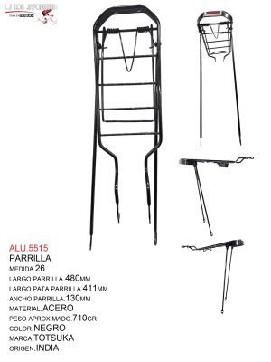 PARRILLA R-26 INDIA NEGRO