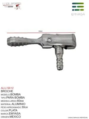 ALU.5612 Broche Bomba Para Bomba