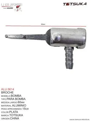 Broche Bomba Para Bomba