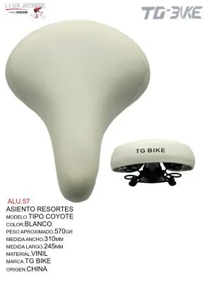 ASIENTO RESORTES TIPO COYOTE TOTSUKA BLANCO