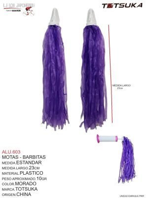 Motas - Barbitas, Color Morado, Marca Totsuka