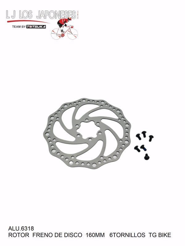 ALU.6318-2 ROTOR PEAK 160MM 6 TORNILLOS FRENO DE DISCO TOTSUKA