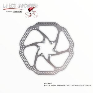 ROTOR PEAK 160MM 6 TORNILLOS FRENO DE DISCO TOTSUKA