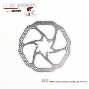 ROTOR PEAK 160MM 6 TORNILLOS FRENO DE DISCO TOTSUKA