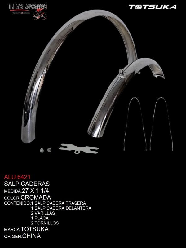 SALPICADERA R-27X1 1/4 CROMADA TOTSUKA