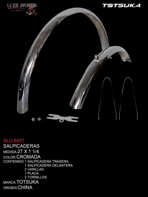 ALU.6421 SALPICADERA R-27X1 1/4 CROMADA TOTSUKA