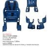 SILLA PORTA BEBE PLASTICO negro  chico  PESO 1.200KG