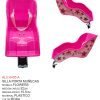 SILLA PORTA MUÑECAS DECORADA ROSA CHINA