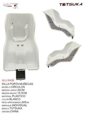 SILLA PORTA MUÑECAS DECORADA BLANCO CHINA