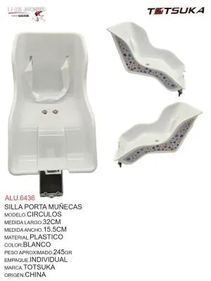 SILLA PORTA MUÑECAS DECORADA BLANCO CHINA